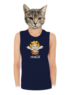 Anjelik dámske tielko voľné Navy