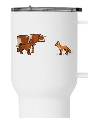 Vůl, pes a vulpes termohrnček White