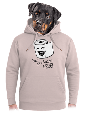 Prdel unisex mikina premium Rose Chalk