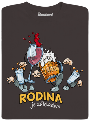 Rodina je základom pánske dlhý rukáv Bear Brown