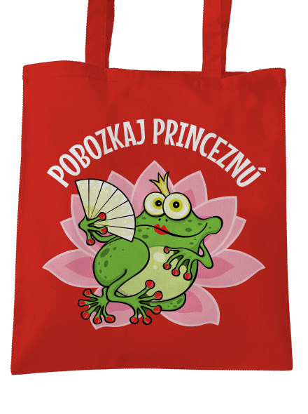 Pobozkaj princeznú a princa taška Bright Red