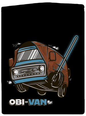 Obi Van dámska mikina na zips Black