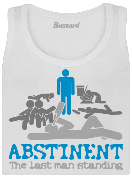 Abstinent dámske tielko klasické White