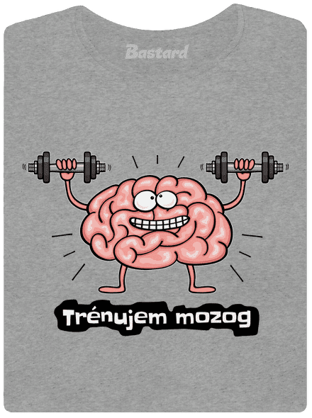 Trénujem mozog  dámske tričko Dark Gray Melange