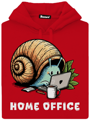 Slimákov home office pánska mikina klokanka Red