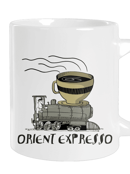 Orient expresso veľký hrnček White