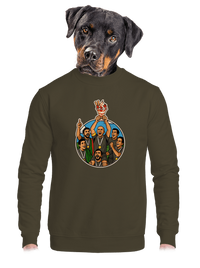 unisex mikina bez kapucne