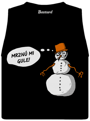 Mrznú mi gule dámske tielko voľné Black