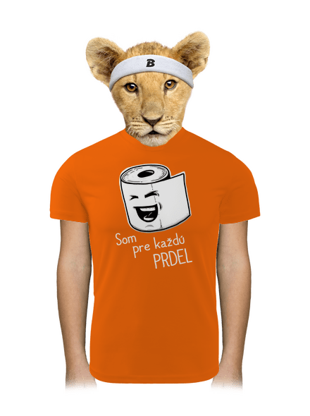 Prdel detské športové tričko Neon Orange