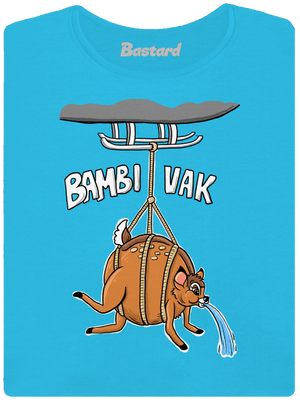 Bambi vak dámske tričko s lemom Blue Atol