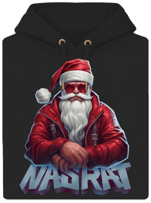Sranta Klaus unisex mikina premium Dark Black