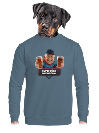 unisex mikina bez kapucne