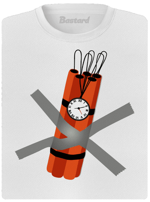 Dynamit dámske športové tričko White