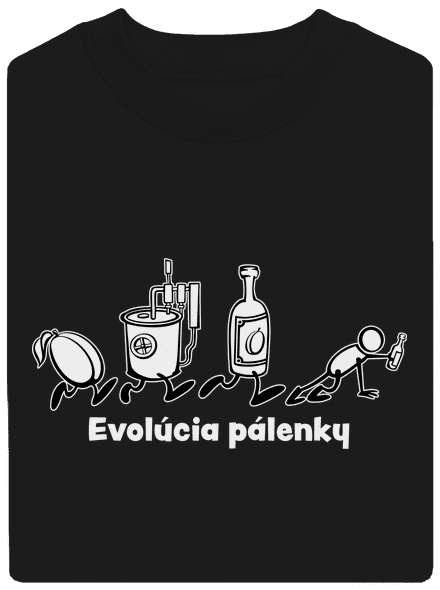 Evolúcia pálenky unisex mikina bez kapucne Black