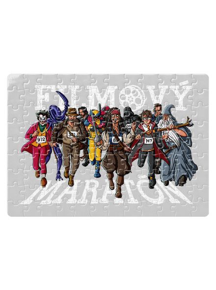 Filmový maratón puzzle White
