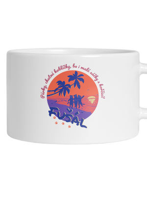 Fušál hrnček makronka White