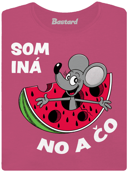 Som iná dámske tričko s lemom Magenta