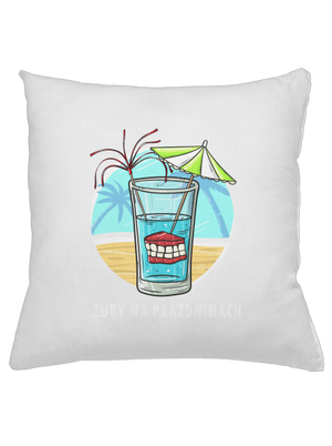 Zuby na prázdninách vankúš White