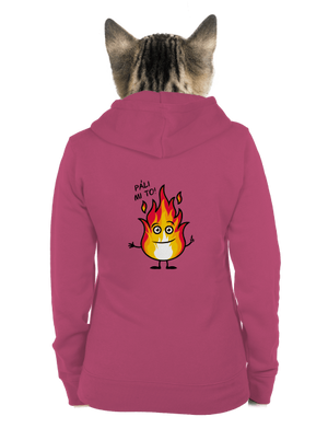 Páli mi to dámska mikina na zips Magenta