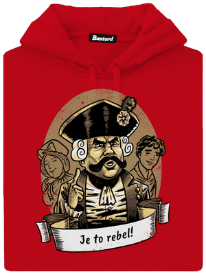 B14: S čerty nejsou žerty pánska mikina klokanka Red