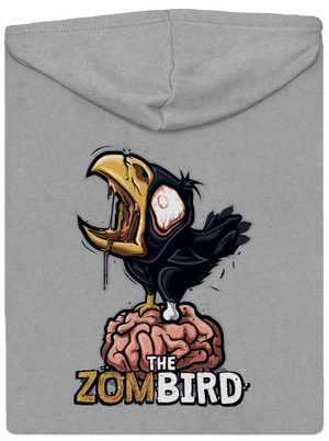 Zombird pánska mikina na zips Light Melange