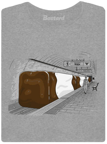 Metro dámske tričko Dark Gray Melange