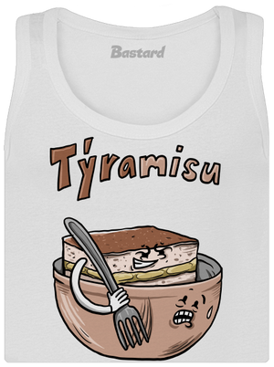 Týramisu dámske tielko klasické White