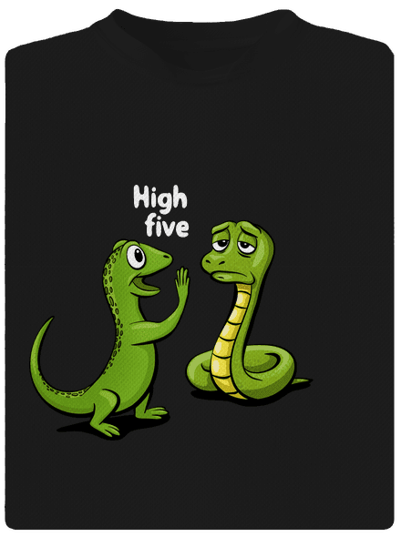 High Five pánske športové tričko Black