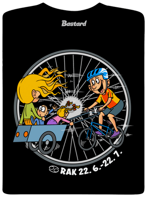Cyklistický horoskop: Rak pánske tričko Black