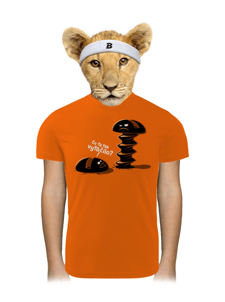 Vytočený detské športové tričko Neon Orange