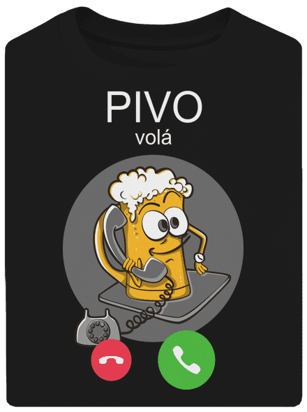 Pívo volá unisex tričko oversized Black
