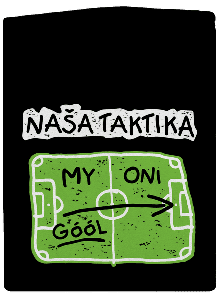 Naša futbalová taktika dámska mikina na zips Black
