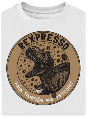 Rex-presso unisex tričko oversized White