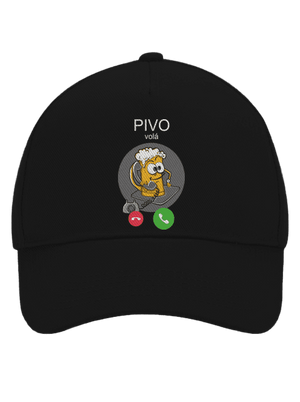 Pívo volá šiltovka baseballka Black