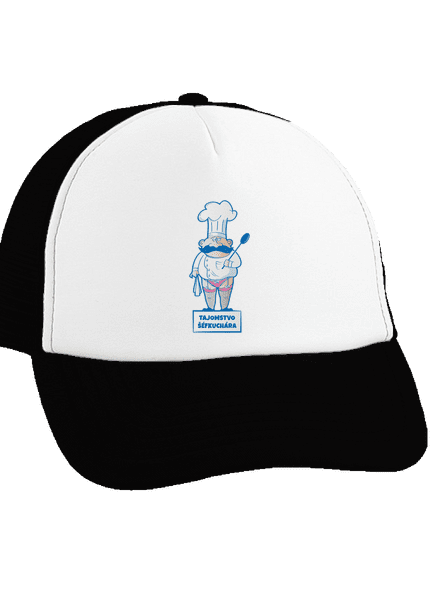 Tajomstvo šéfkuchára šiltovka truckerka Black cap
