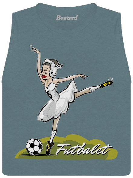 Futbalet dámske tielko voľné Heather Deep Teal