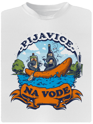 Pijavice na vode pánske športové tričko White