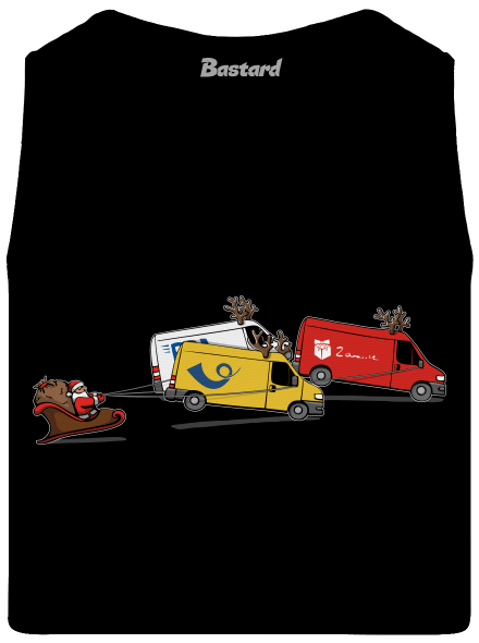 Santa se soby pánske tielko Black