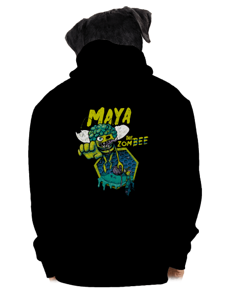 Zombee Maja pánska mikina na zips Black