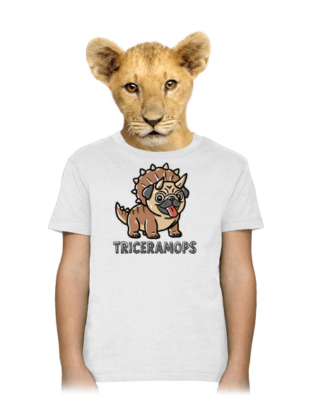 Triceramops detské tričko White