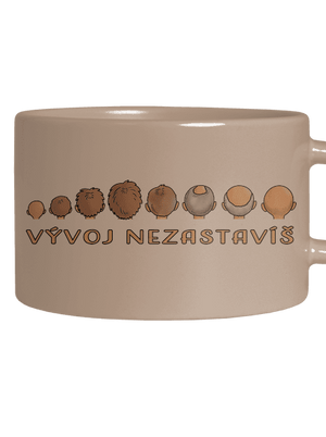 Vývoj nezastavíš hrnček makronka Brown Macaron