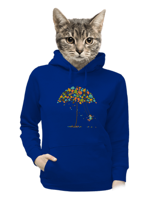 Radosť z jesene dámska mikina klokanka Royal Blue Mal