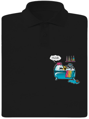 Ako sa stať jednorožcom pánska polokošeľa Black