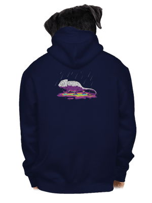 Odkryté tajomstvo pánska mikina na zips Navy