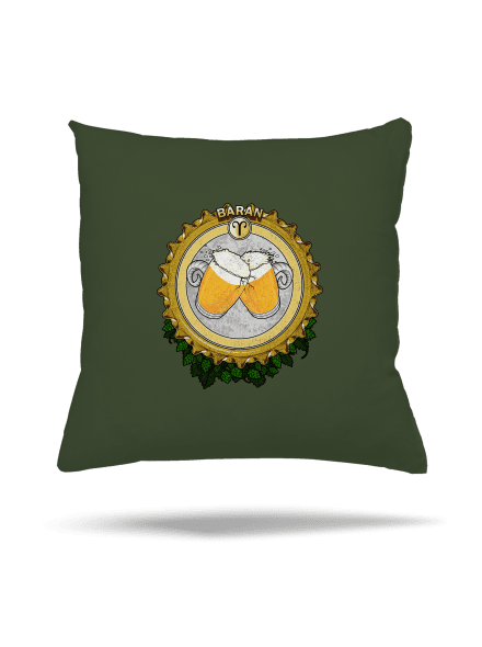 Pivný horoskop: Baran vankúš Olive Green