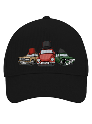 Traja veteráni šiltovka baseballka Black