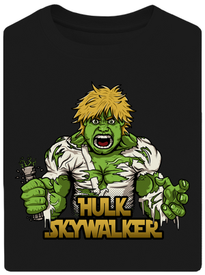 Hulk Skywalker unisex tričko oversized Black