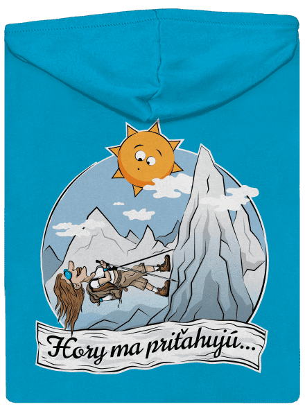 Hory ma priťahujú dámska mikina na zips Blue Atol