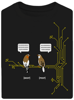 Beep and Peep unisex tričko oversized Black