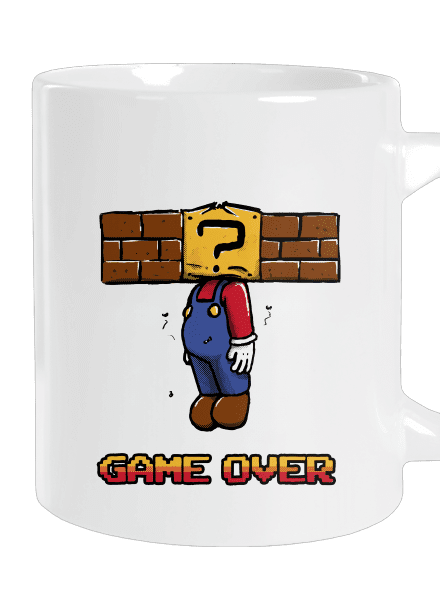 Game Over veľký hrnček White